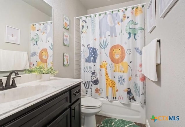 1606 Fiddle Wood Way, Temple, TX 76502 - full bathroom featuring vanity and shower / tub combo with curtain