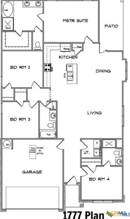 1606 Fiddle Wood Way, Temple, TX 76502 - view of property floor plan