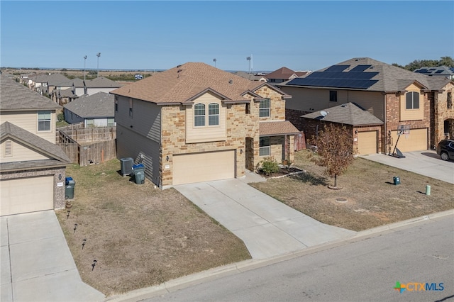 view of front of home with central AC unit