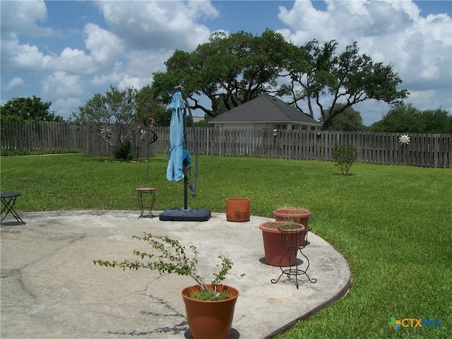 101 Laurel Oak Cir, Cuero, TX 77954 - view of yard featuring a patio area