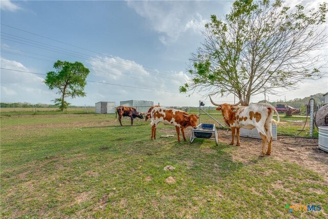 256 County Road 481, Gonzales, TX 78629 - view of yard with a rural view