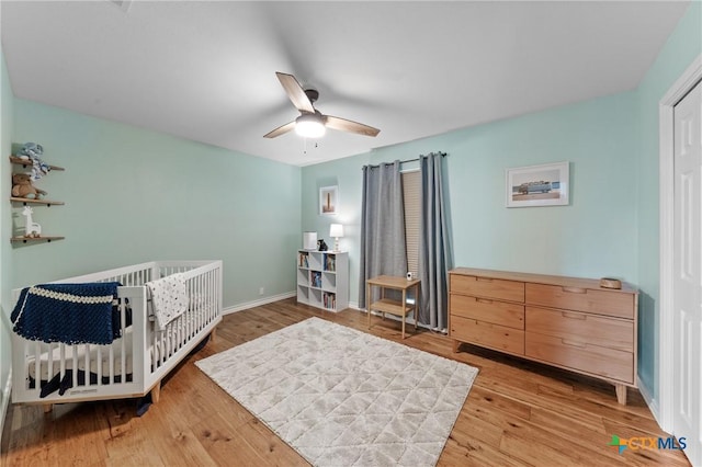 205 Timberline Rd, Temple, TX 76502 - bedroom featuring wood finished floors, baseboards, and ceiling fan