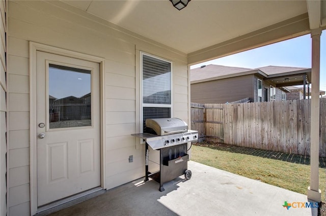 2844 Klein Way, New Braunfels, TX 78130 - view of patio / terrace with grilling area