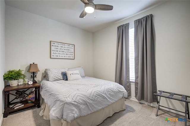 2844 Klein Way, New Braunfels, TX 78130 - bedroom with light carpet and ceiling fan