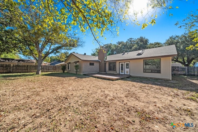 view of rear view of property