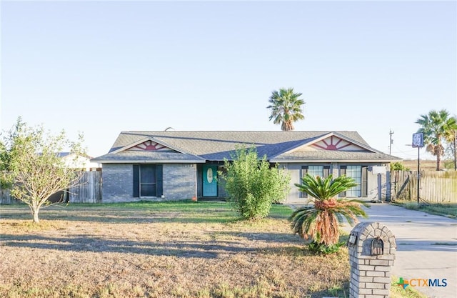 view of ranch-style home