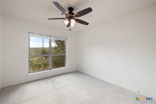 215 Maverick Cir, Horseshoe Bay, TX 78657 - empty room with ceiling fan and light carpet