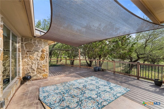 215 Maverick Cir, Horseshoe Bay, TX 78657 - view of patio with a deck