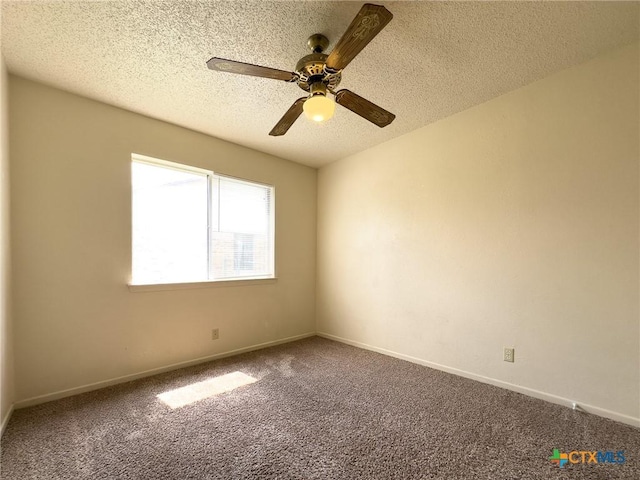 1804 Kingman Rd, Killeen, TX 76549 - carpeted spare room featuring a textured ceiling and a ceiling fan