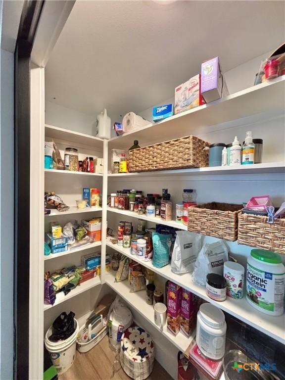 view of pantry