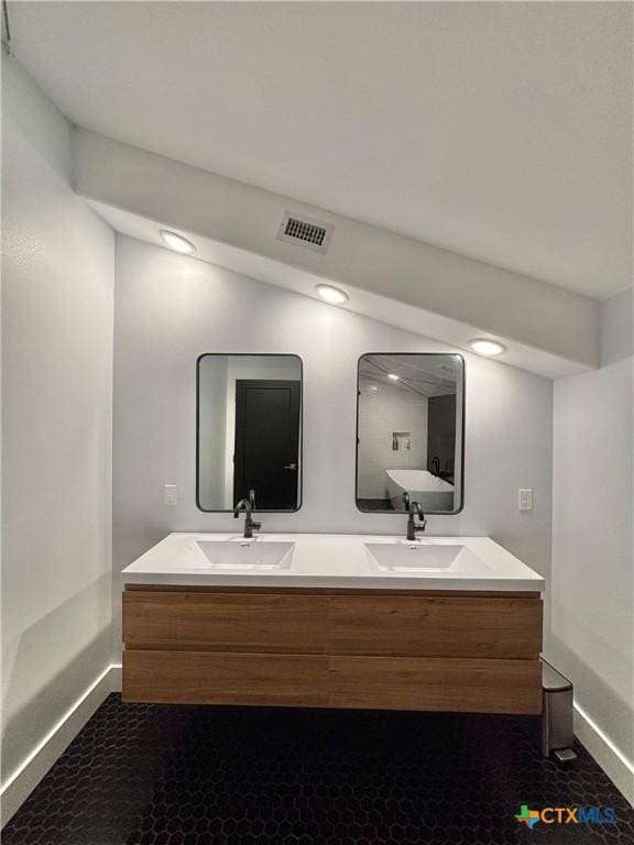 bathroom with vanity