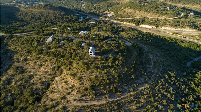 461 Naked Indian Trl, New Braunfels, TX 78132 - aerial view of property and surrounding area featuring rural landscape