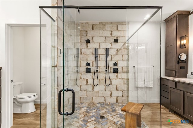 29720 Twin Creeks Dr, Bulverde, TX 78163 - full bath with vanity, toilet, and a stall shower