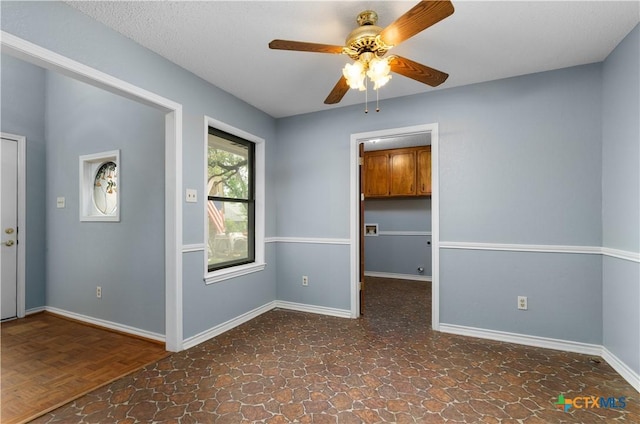 1606 Cedar Oaks Ln, Harker Heights, TX 76548 - empty room with a ceiling fan and baseboards