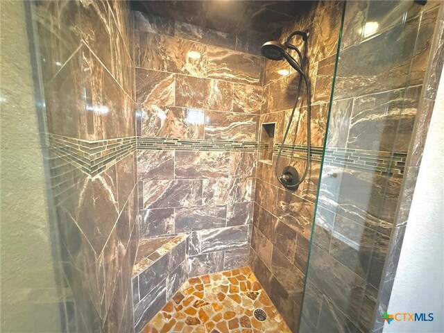 1795 Falconwood Dr, San Marcos, TX 78666 - full bathroom with tiled shower