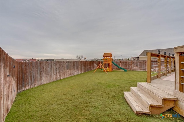 exterior space featuring a playground