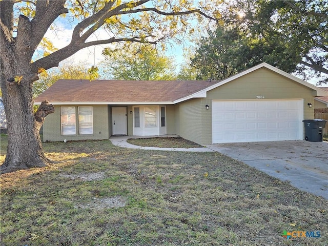 ranch-style house with a garage