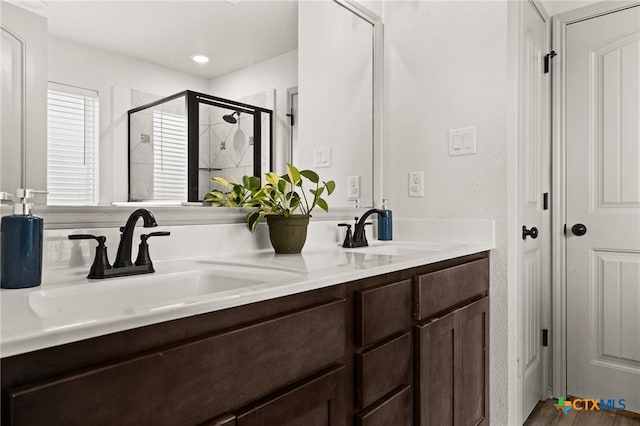6505 Cassidy Ln, Killeen, TX 76542 - full bath featuring a shower stall and double vanity