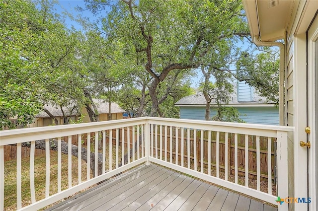 2033 Northview Dr, San Marcos, TX 78666 - view of wooden deck
