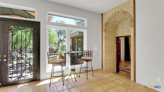 680 Saddleridge Dr, Wimberley, TX 78676 - doorway with tile patterned flooring