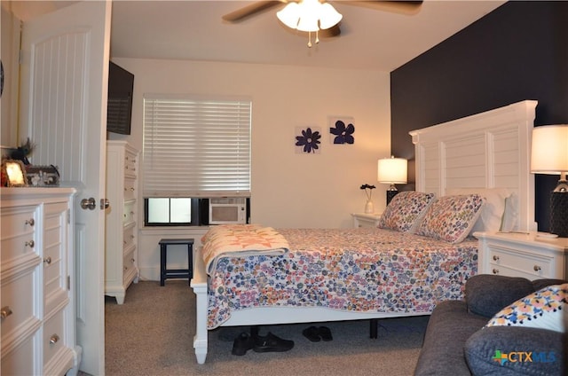 210 Meadow Ln, Martindale, TX 78655 - carpeted bedroom featuring cooling unit and a ceiling fan