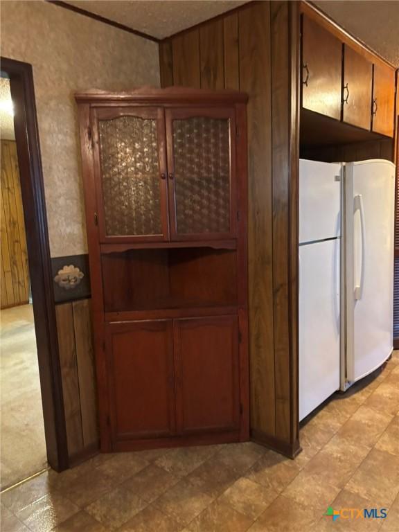 302 E Heard St, Ganado, TX 77962 - kitchen with freestanding refrigerator