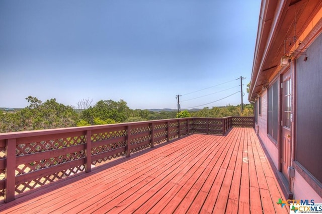 view of wooden terrace