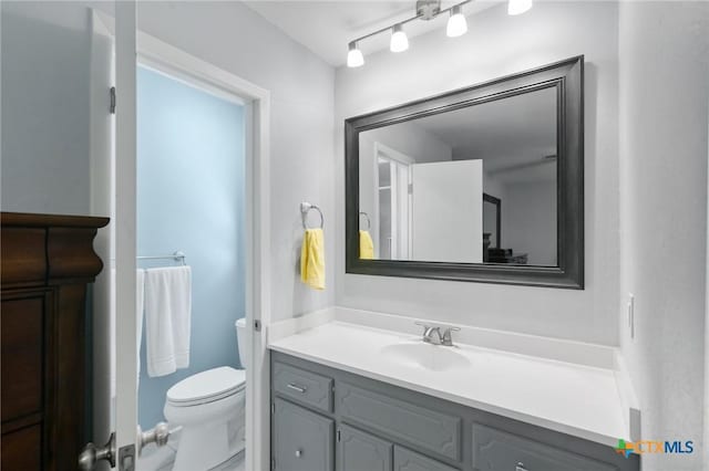 118 Byron Ln, Victoria, TX 77901 - bathroom featuring vanity and marble finish flooring
