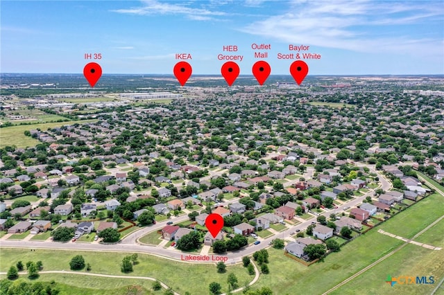 1335 Lakeside Loop, Round Rock, TX 78665 - aerial view