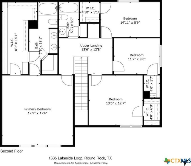 1335 Lakeside Loop, Round Rock, TX 78665 - view of property floor plan