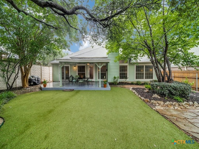 2615 Foresthaven Dr, New Braunfels, TX 78132 - back of house with a patio area