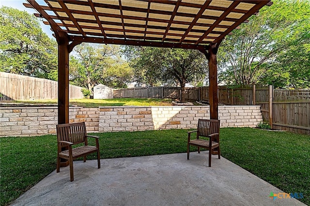 1123 Sundrop Pl, Round Rock, TX 78665 - view of patio / terrace featuring a pergola