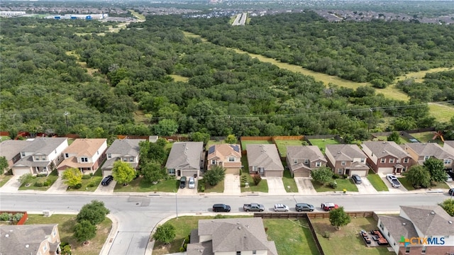 12530 Crockett Way, San Antonio, TX 78253 - aerial perspective of suburban area with a heavily wooded area