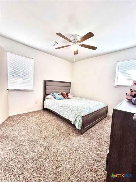 305 Carothers St, Copperas Cove, TX 76522 - bedroom featuring carpet floors and ceiling fan