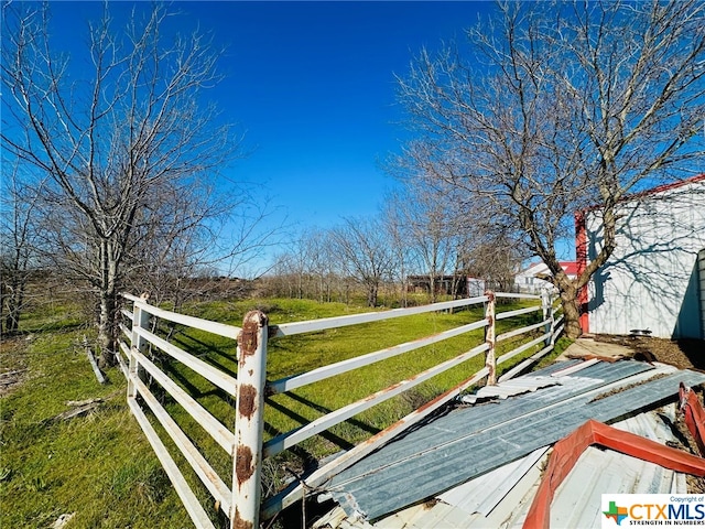 deck featuring a yard