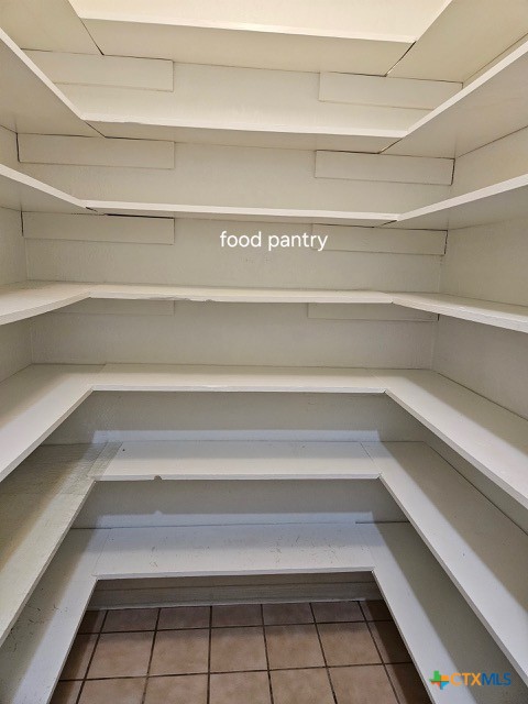 view of storage area