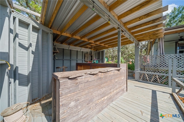 view of deck