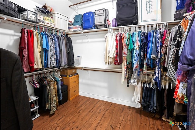 335 Mill Run, New Braunfels, TX 78132 - spacious closet with wood finished floors