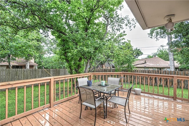 3618 Bobcat Trl, Temple, TX 76502 - deck with outdoor dining space
