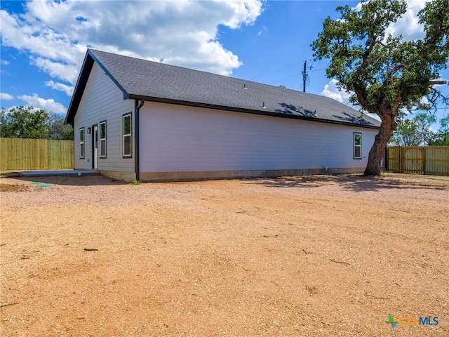 view of rear view of property