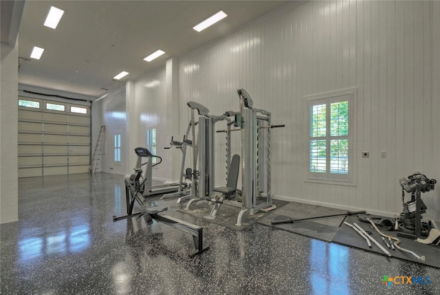 view of workout area