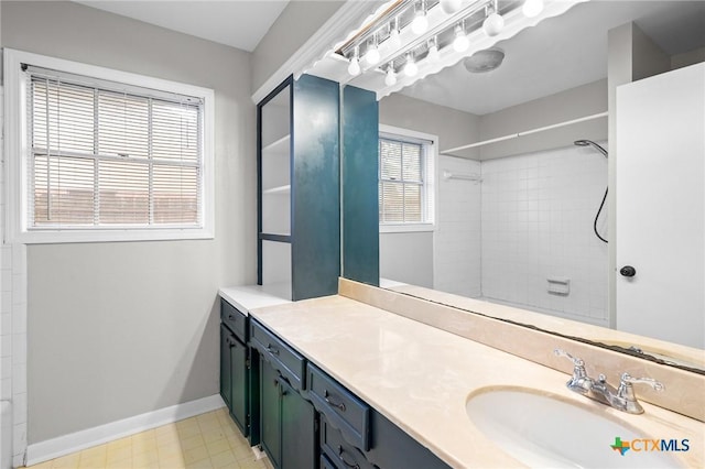 116 Guinevere St, Victoria, TX 77904 - bathroom with vanity and tiled shower