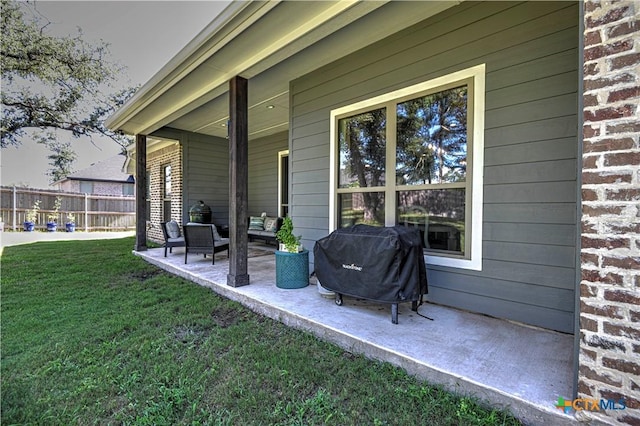 6129 Messina Dr, Temple, TX 76502 - view of patio featuring area for grilling