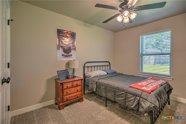 6129 Messina Dr, Temple, TX 76502 - bedroom featuring carpet flooring and a ceiling fan