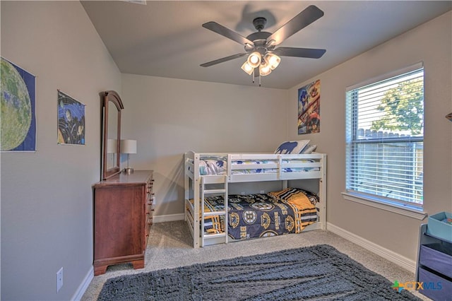 6129 Messina Dr, Temple, TX 76502 - bedroom with carpet floors and a ceiling fan