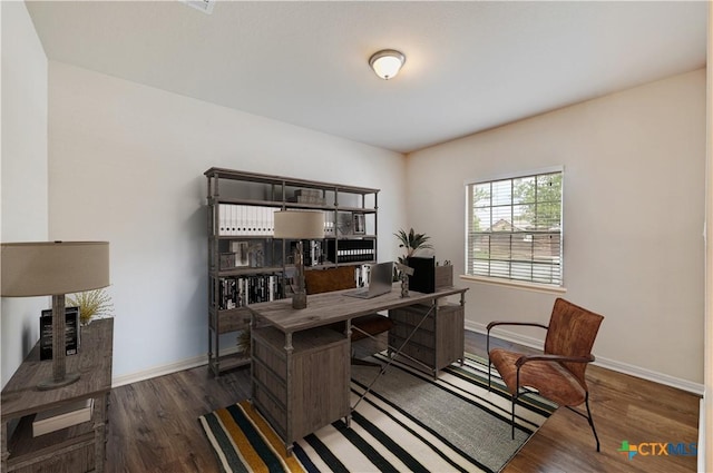 834 Oyster Crk, Buda, TX 78610 - office space featuring wood finished floors and baseboards