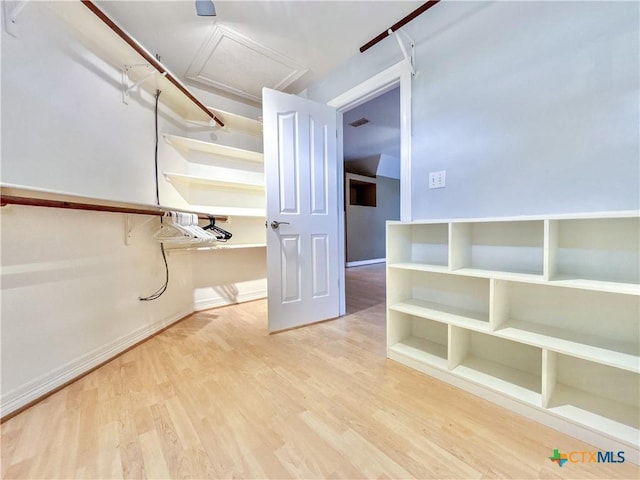 interior space featuring light hardwood / wood-style flooring