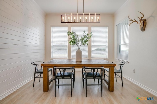 dining room featuring light wood-type flooring