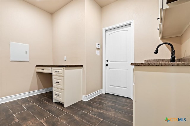 laundry area featuring sink