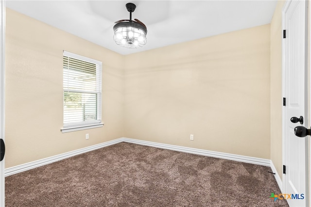 view of carpeted empty room